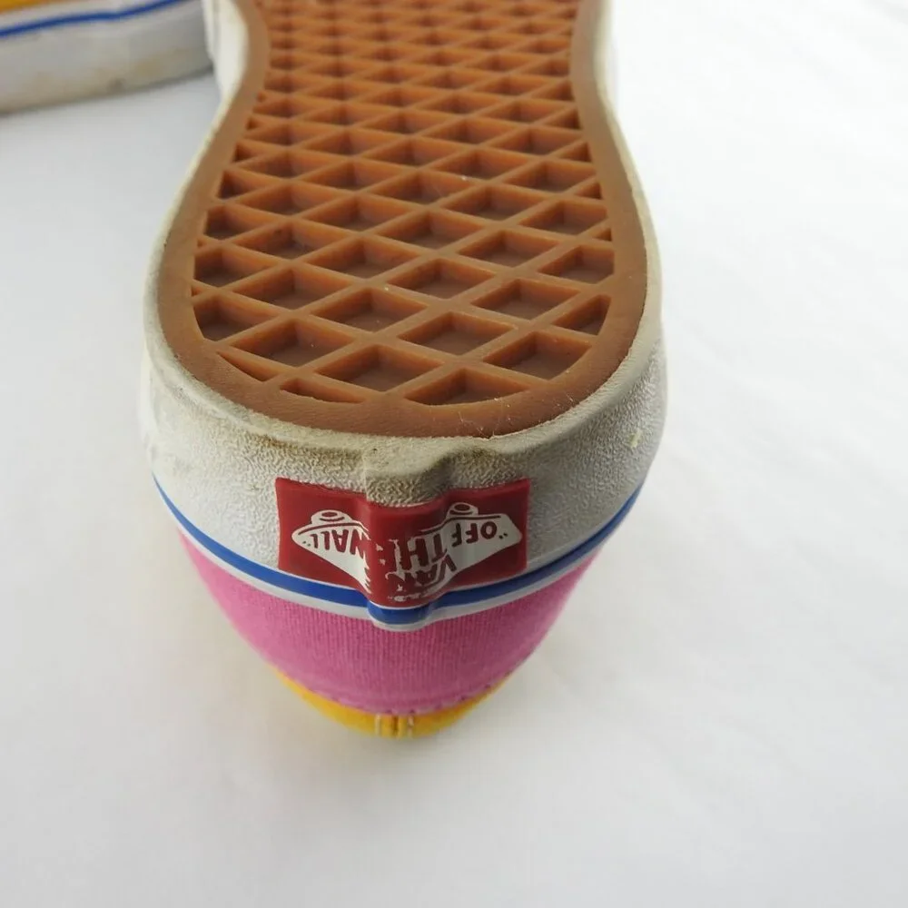 VANS  721356 Old School Shoes Sneakers Womens 8 Mens 6.5 Colorblock Canvas Blue - Picture 9 of 9